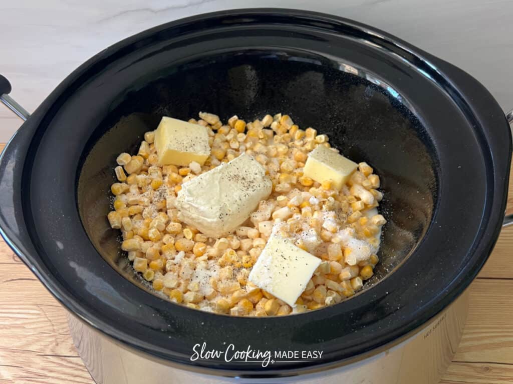 creamed corn ingredients in the crock pot